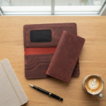 Ozil Genuine Leather Vintage Style Slim Long Wallet, ID Window - Image 8