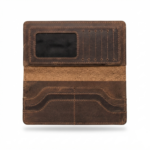 Ozil Genuine Leather Vintage Style Slim Long Wallet, ID Window - Image 12