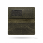 Ozil Genuine Leather Vintage Style Slim Long Wallet, ID Window - Image 20