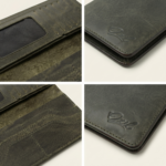 Ozil Genuine Leather Vintage Style Slim Long Wallet, ID Window - Image 21