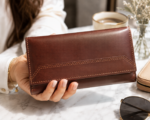 Ozil Genuine Leather Long Wallet Flap, ID Window - Image 18