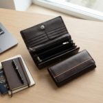 Ozil Genuine Leather Long Wallet Flap Close, Phone Pocket - Image 21