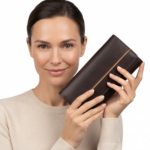 Ozil Genuine Leather Long Wallet Flap Close, Phone Pocket