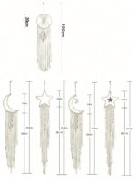 Celestial Boho Macrame Star Shape Dream Catcher Wall Hanging - Beechikki - Image 3