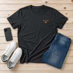 Beechikki Men's Chest Print Graphic T-Shirt - Image 2