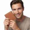 Ozil Pebbled Grain Leather Card Wallet, Genuine Leather
