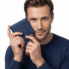 Ozil Smooth Grain Leather Bifold Wallet, Genuine Leather