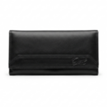 Ozil Genuine Leather Long Wallet Flap, ID Window - Image 2