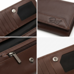 Ozil Genuine Leather Long Wallet Flap, ID Window - Image 12