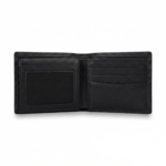 Ozil Pebbled Grain Slim Bifold Wallet, Genuine Leather - Image 3