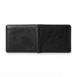 Ozil Leather Bifold Wallet with Coin Pocket, Genuine Leather, Black - Image 5