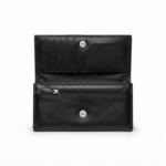 Ozil Genuine Leather Long Wallet Flap, ID Window - Image 4