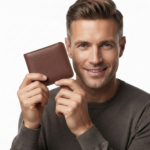 Ozil Pebbled Grain Leather Bifold Wallet, Genuine Leather - Image 8