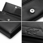 Ozil Genuine Leather Long Wallet Flap, ID Window - Image 6