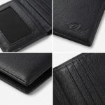 Ozil Pebbled Grain Leather Card Wallet, Genuine Leather - Image 7