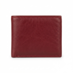 Ozil Pebbled Grain Leather Bifold Wallet, Genuine Leather, Color Maroon - Image 4