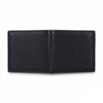 Ozil Pebbled Grain Slim Bifold Wallet, Genuine Leather - Image 4