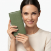 Ozil Genuine Leather Long Wallet ID Window, 11 Slots