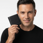 Ozil Pebbled Grain Leather Card Wallet, Genuine Leather - Image 2