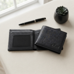 Ozil Pebbled Grain Slim Bifold Wallet, Genuine Leather - Image 7