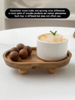 The Artisan Oval Wooden Catchall Tray - Beechikki - Image 2