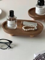 The Artisan Oval Wooden Catchall Tray - Beechikki