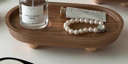 The Artisan Oval Wooden Catchall Tray - Beechikki