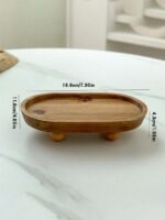 The Artisan Oval Wooden Catchall Tray - Beechikki - Image 6