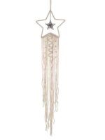 Celestial Boho Macrame Star Shape Dream Catcher Wall Hanging - Beechikki